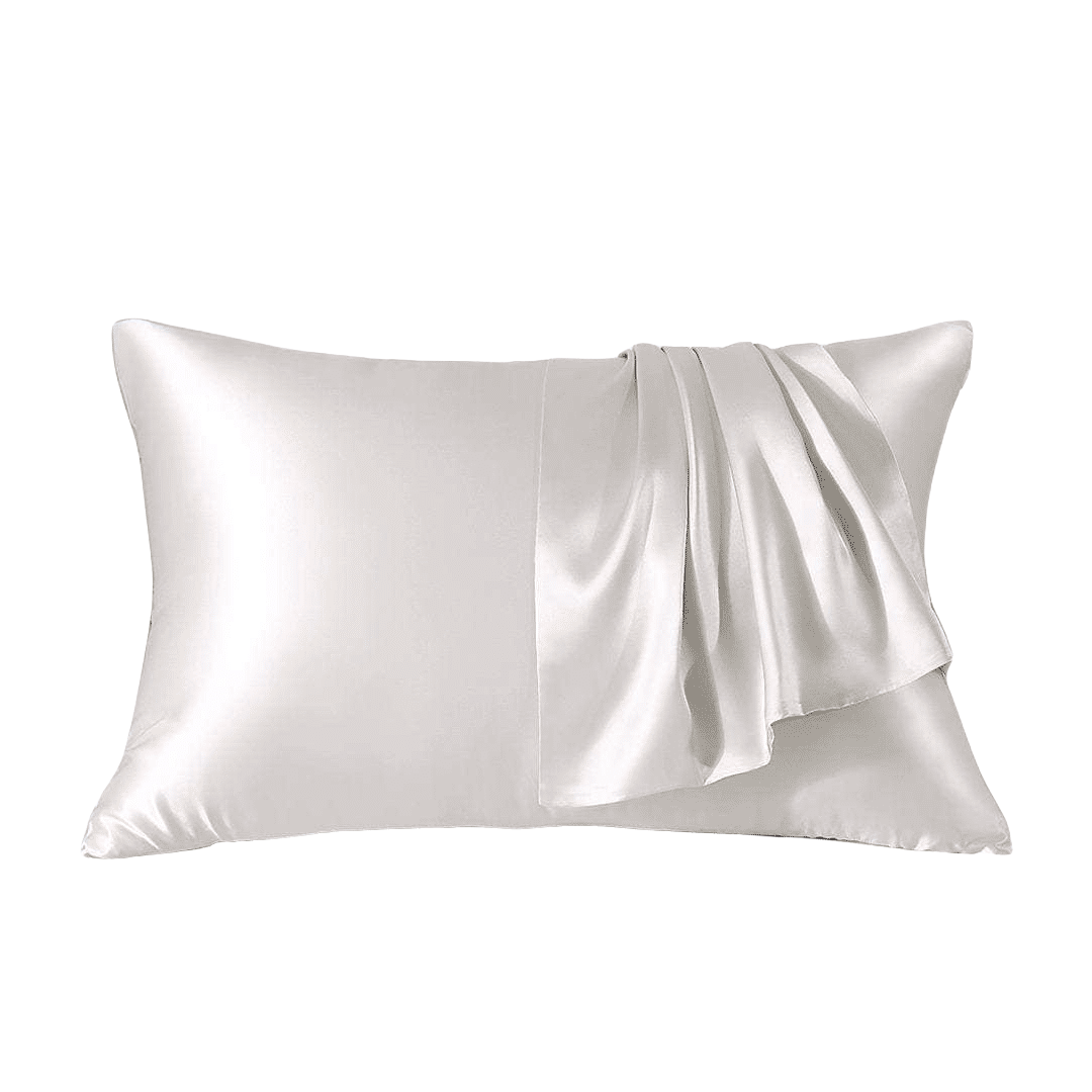 envelope style silk pillowcase in colour pearl