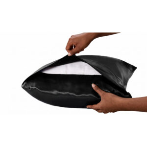 Silk Pillow Case - Black - 22 momme - Standard 45x70cm (Envelope)